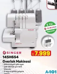 SİNGER 14SH654 OVERLOK MAKİNESİ